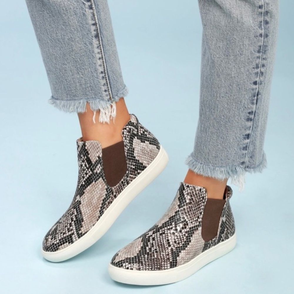 Coconuts by Matisse- Snake Skin Slip On Sneakers